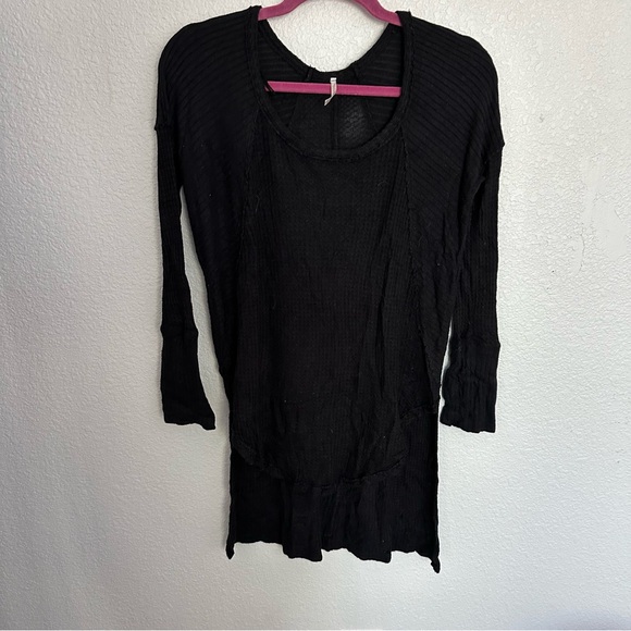 Free People Relaxed Ventura High Low Knitted
Thermal Top Stretch Black Size XS - Picture 4 of 4